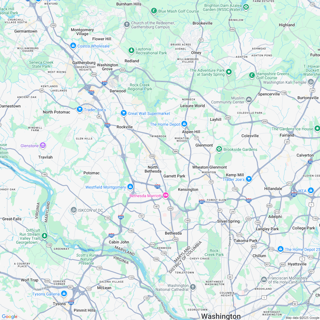 Google map showing store location