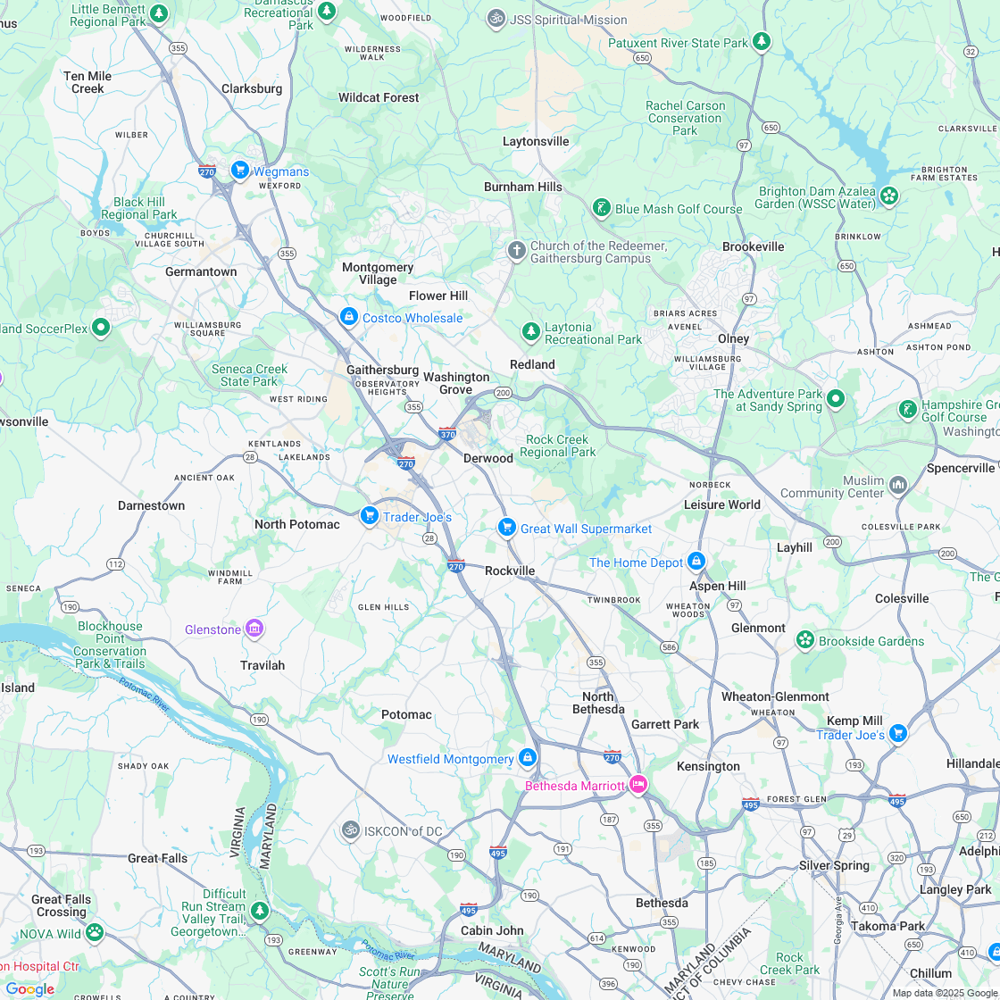 Google map showing store location