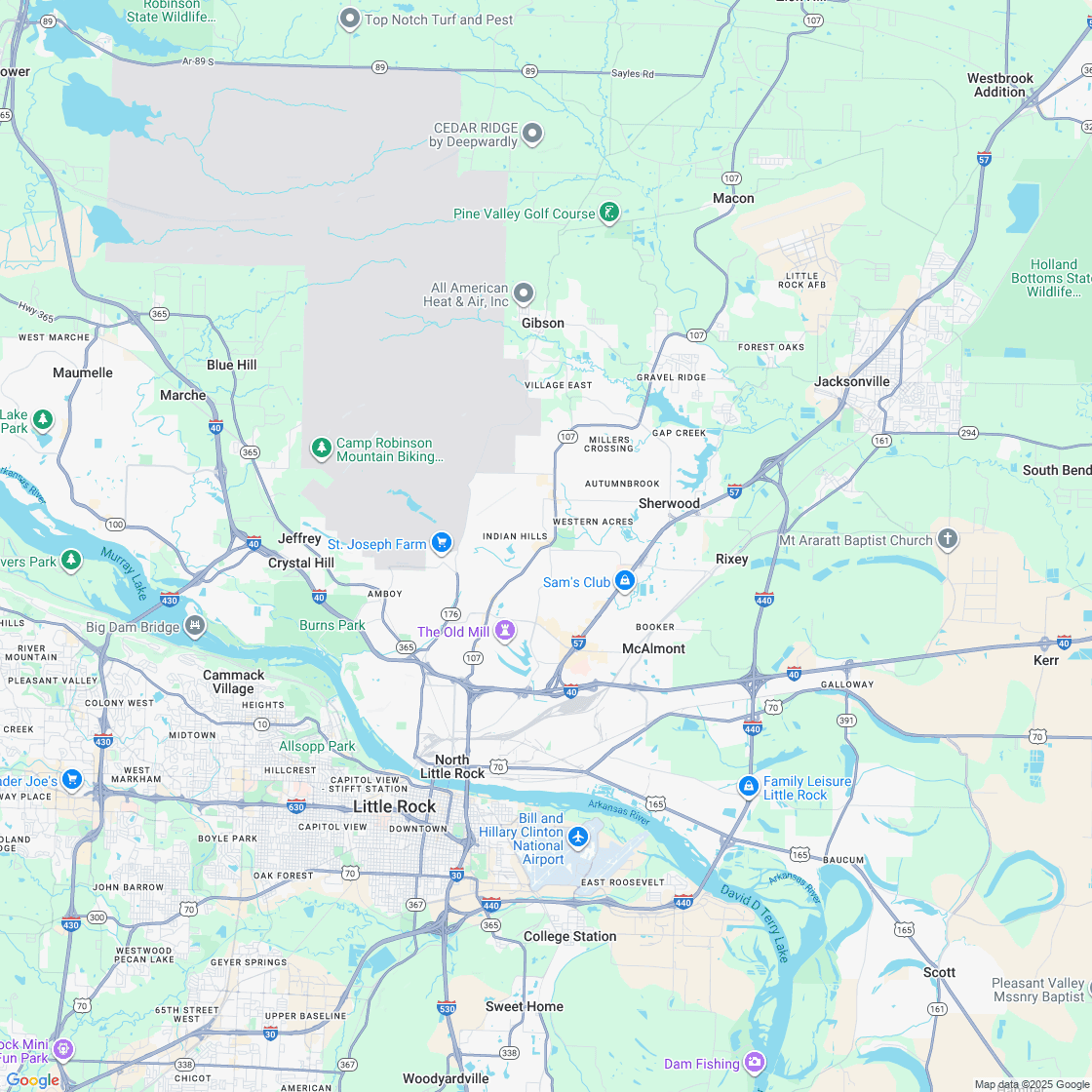 Google map showing store location