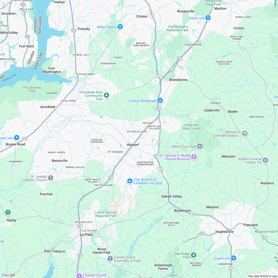 Google map showing store location