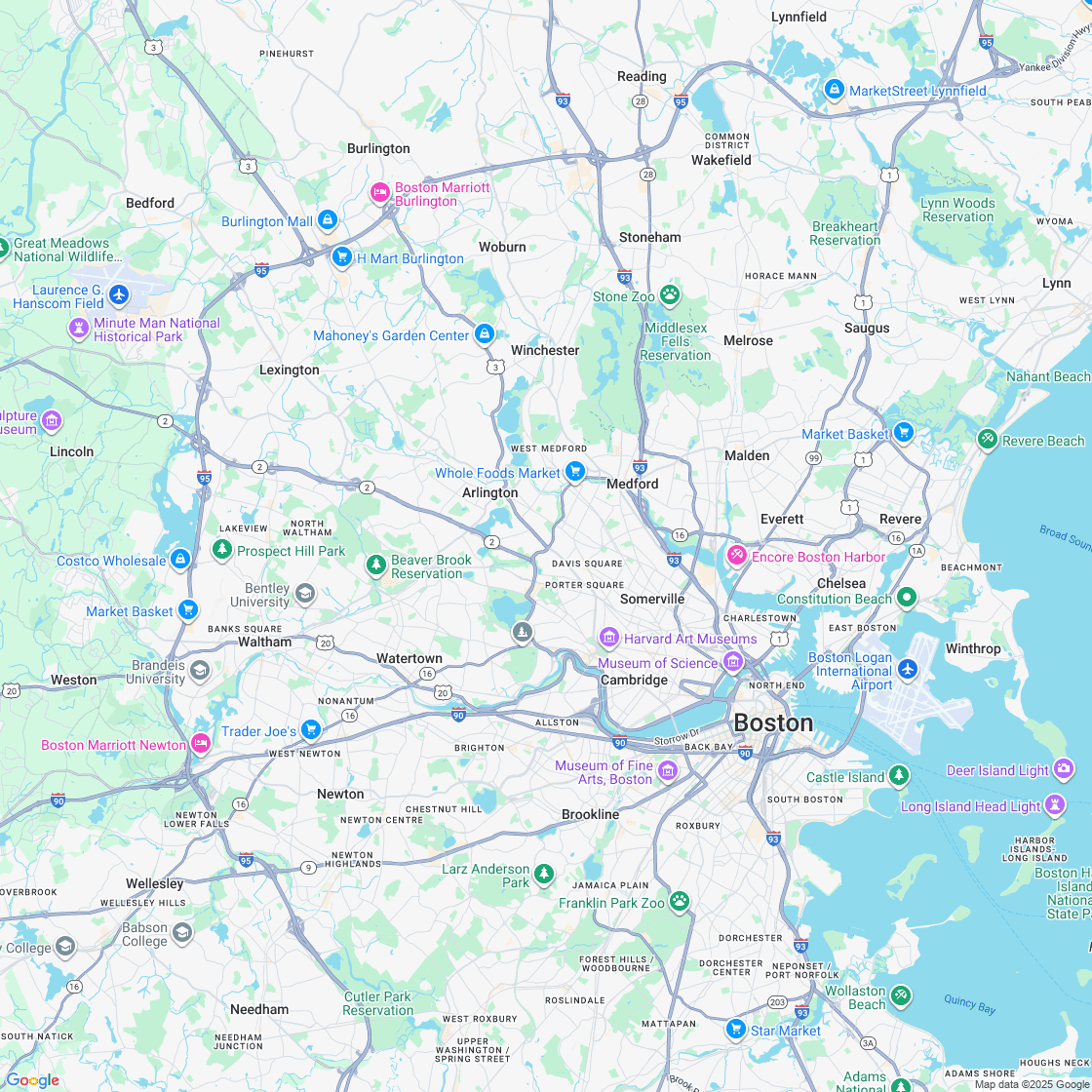 Google map showing store location