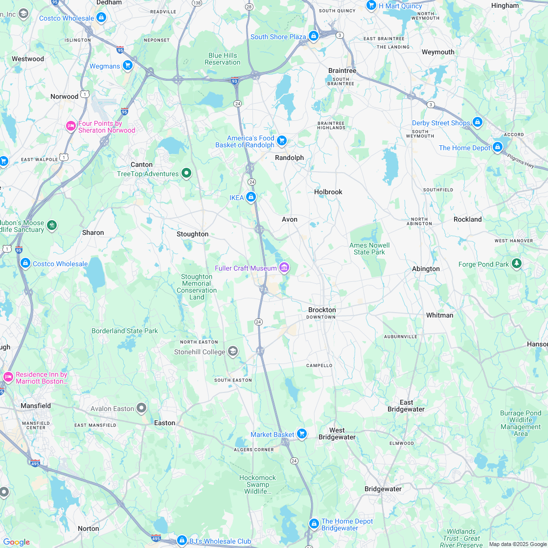 Google map showing store location