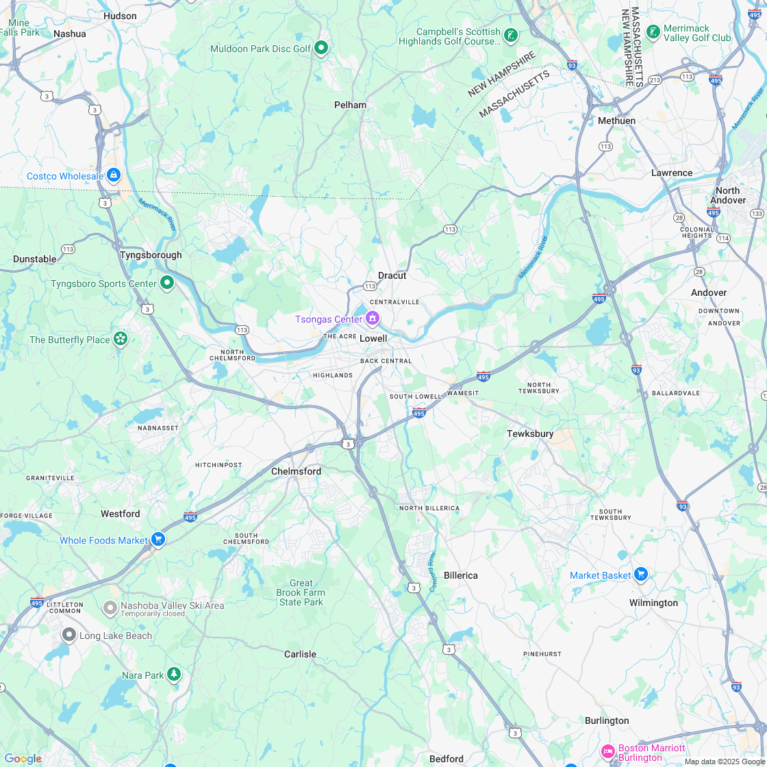 Google map showing store location