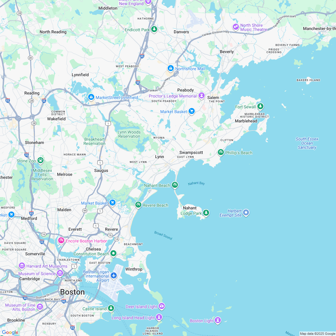 Google map showing store location