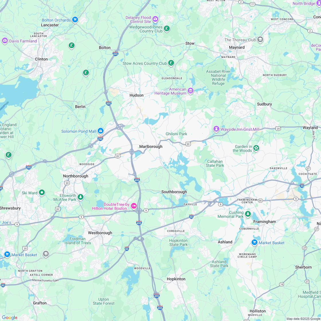 Google map showing store location