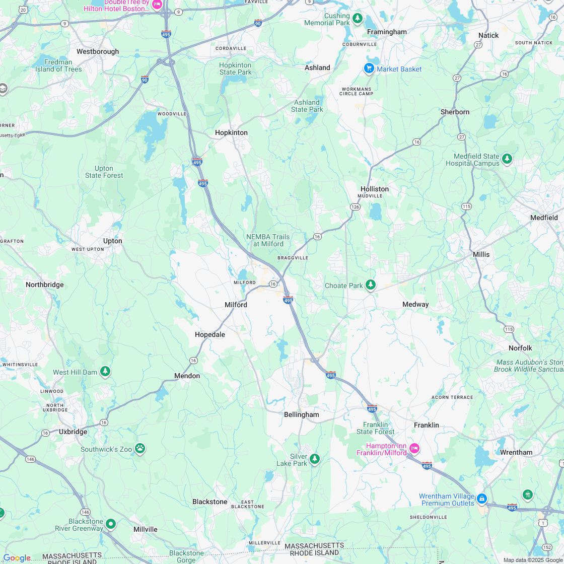 Google map showing store location