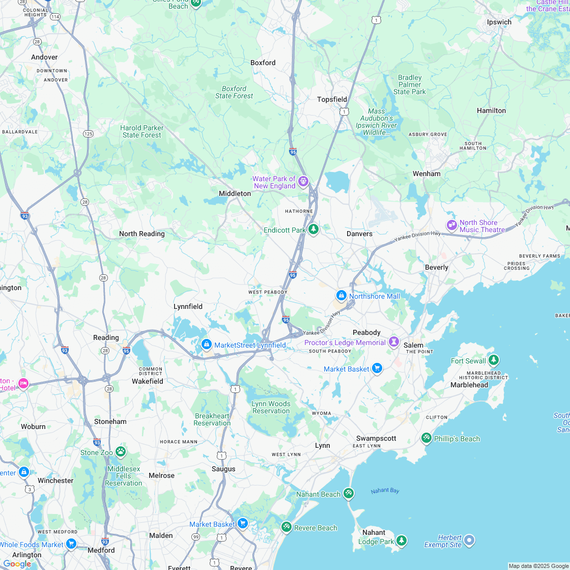 Google map showing store location