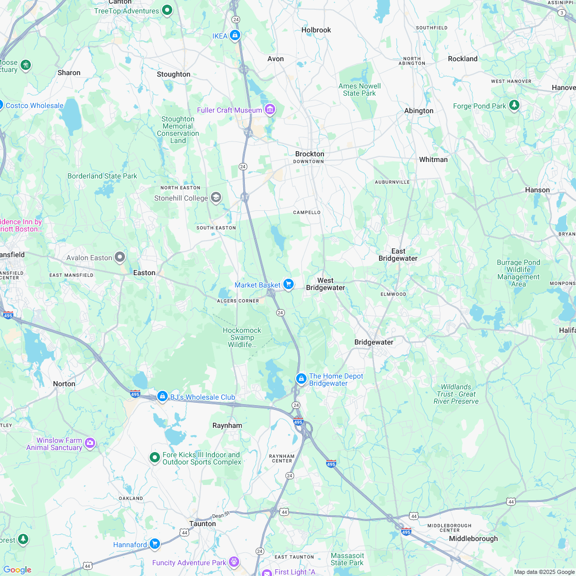 Google map showing store location