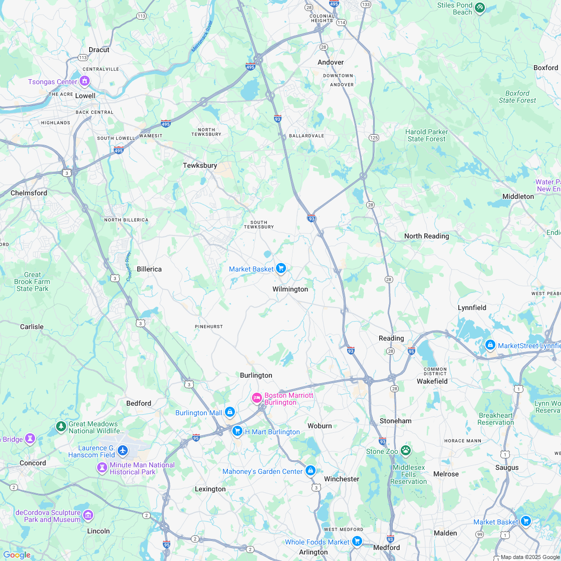 Google map showing store location