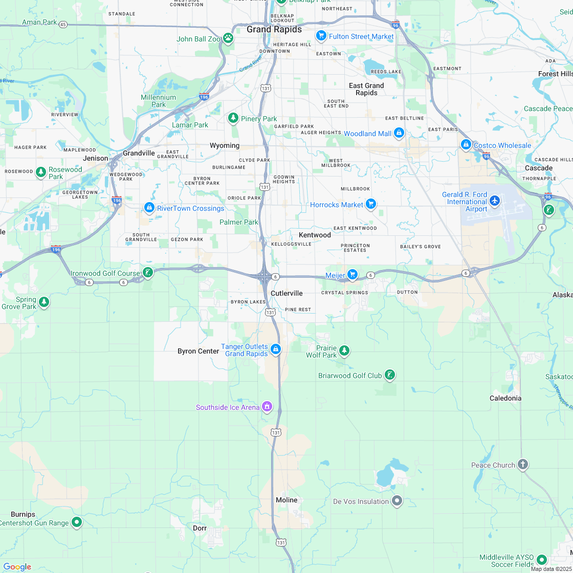 Google map showing store location