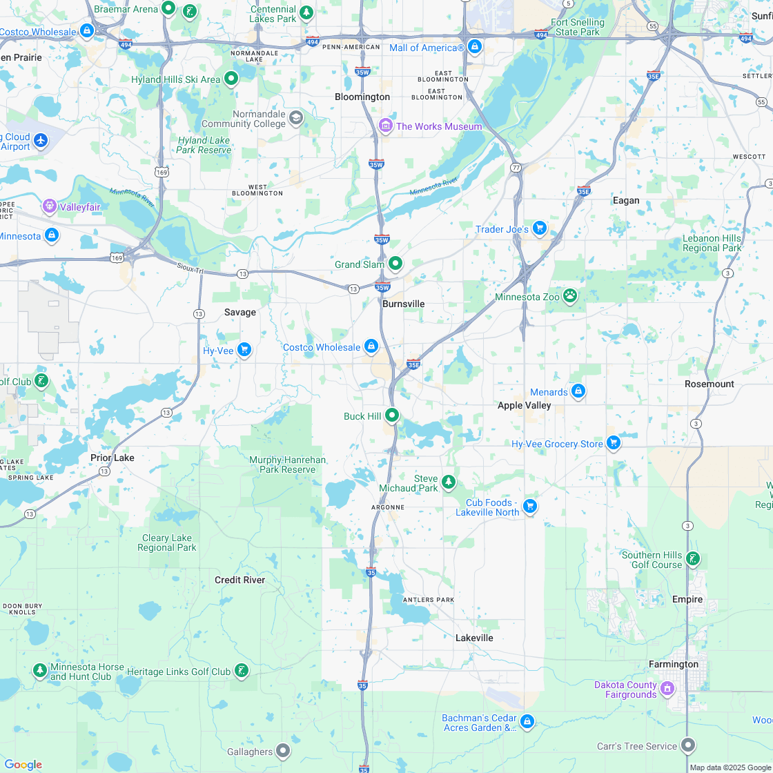 Google map showing store location