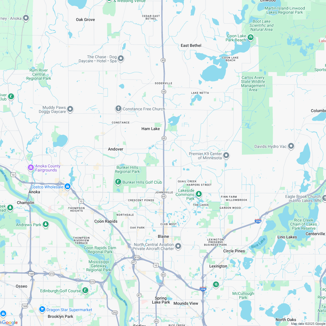 Google map showing store location