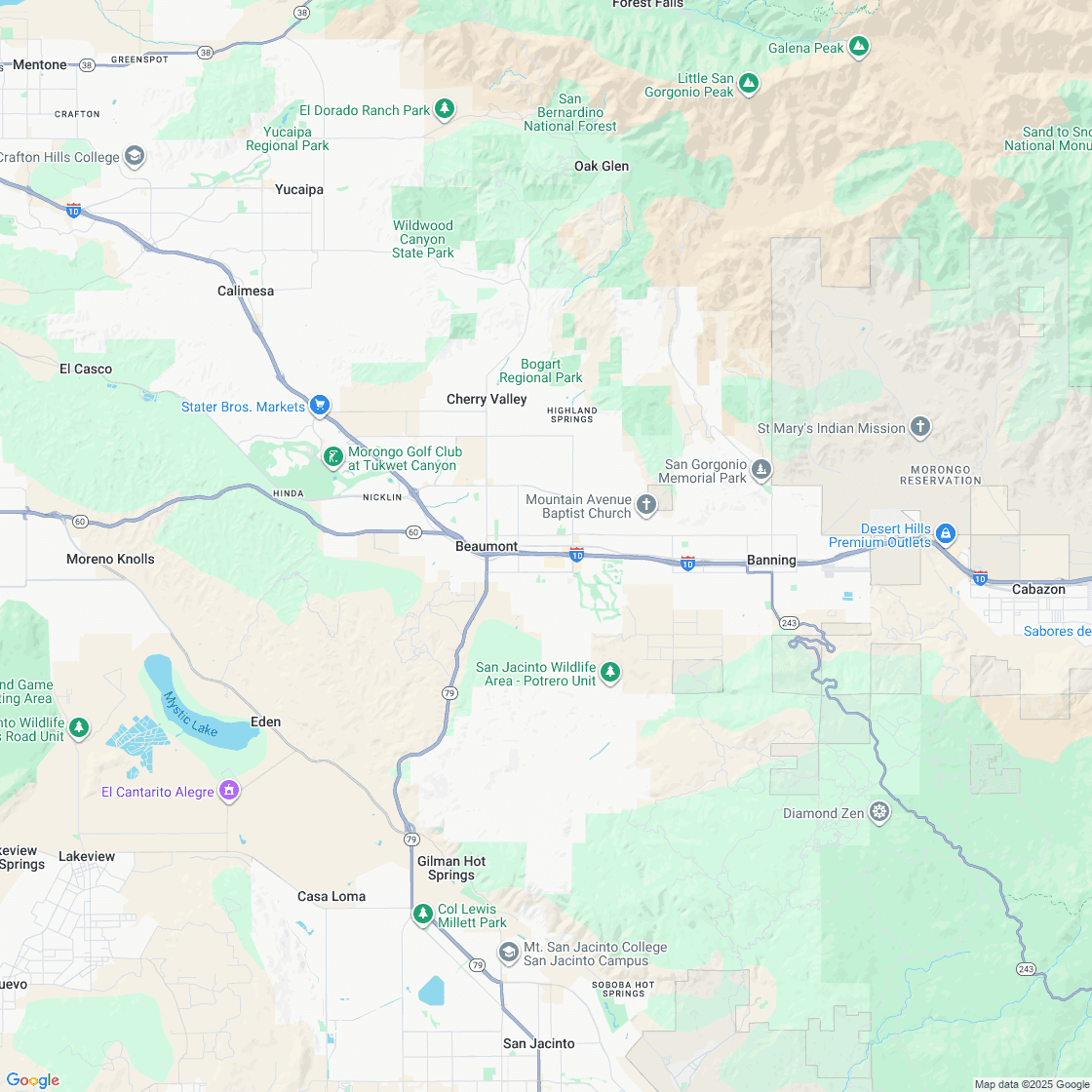 Google map showing store location