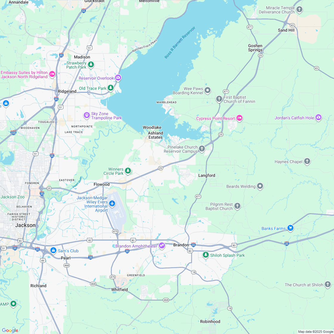 Google map showing store location