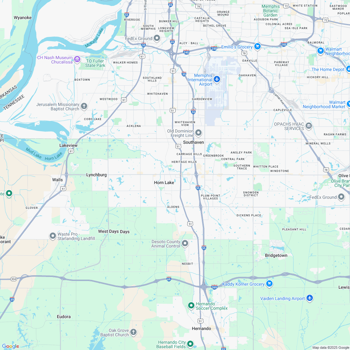 Google map showing store location