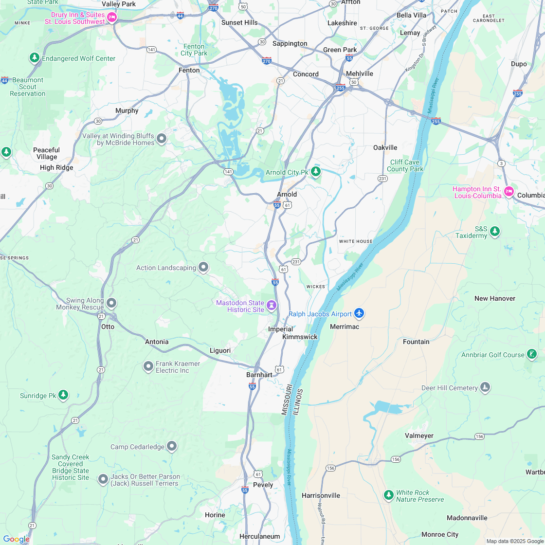 Google map showing store location