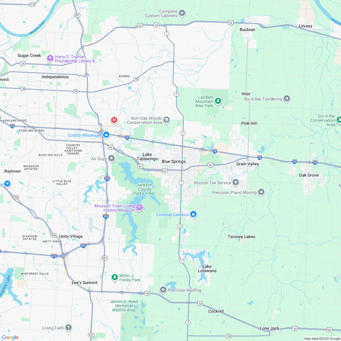 Google map showing store location