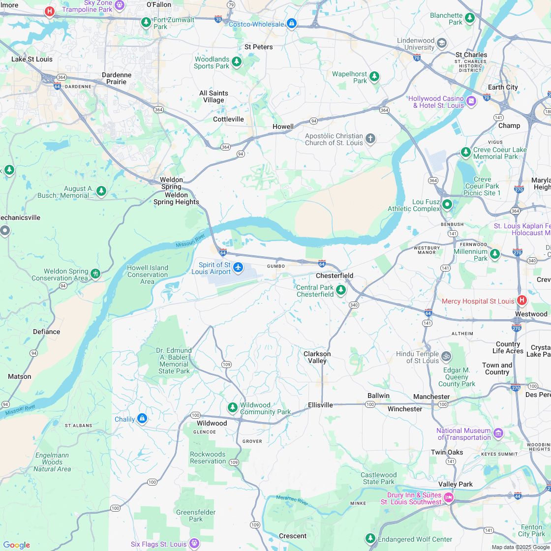 Google map showing store location