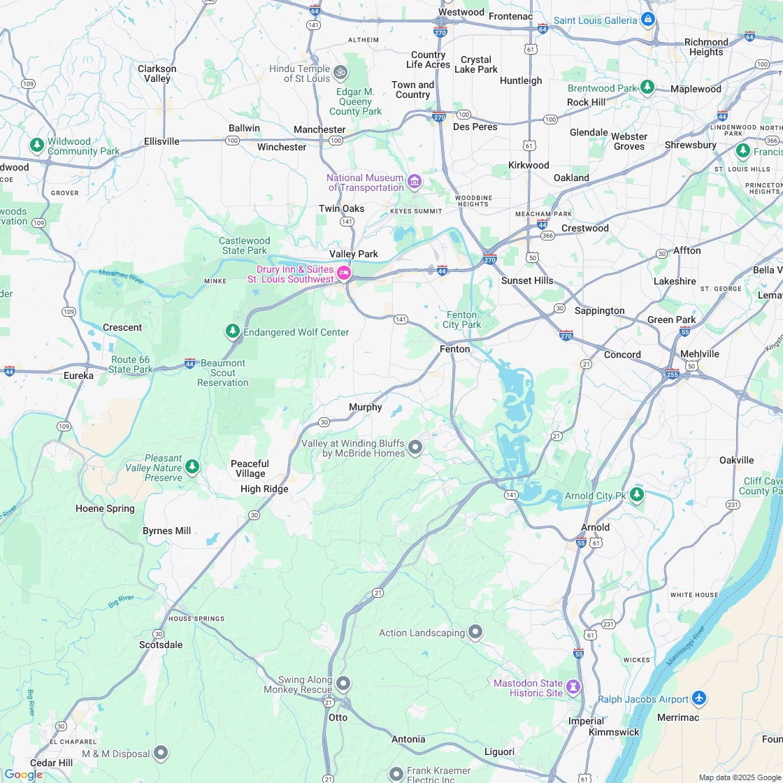 Google map showing store location