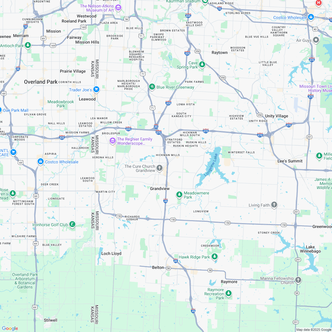 Google map showing store location