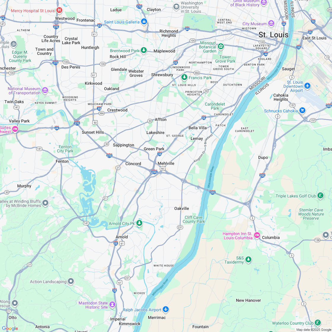 Google map showing store location