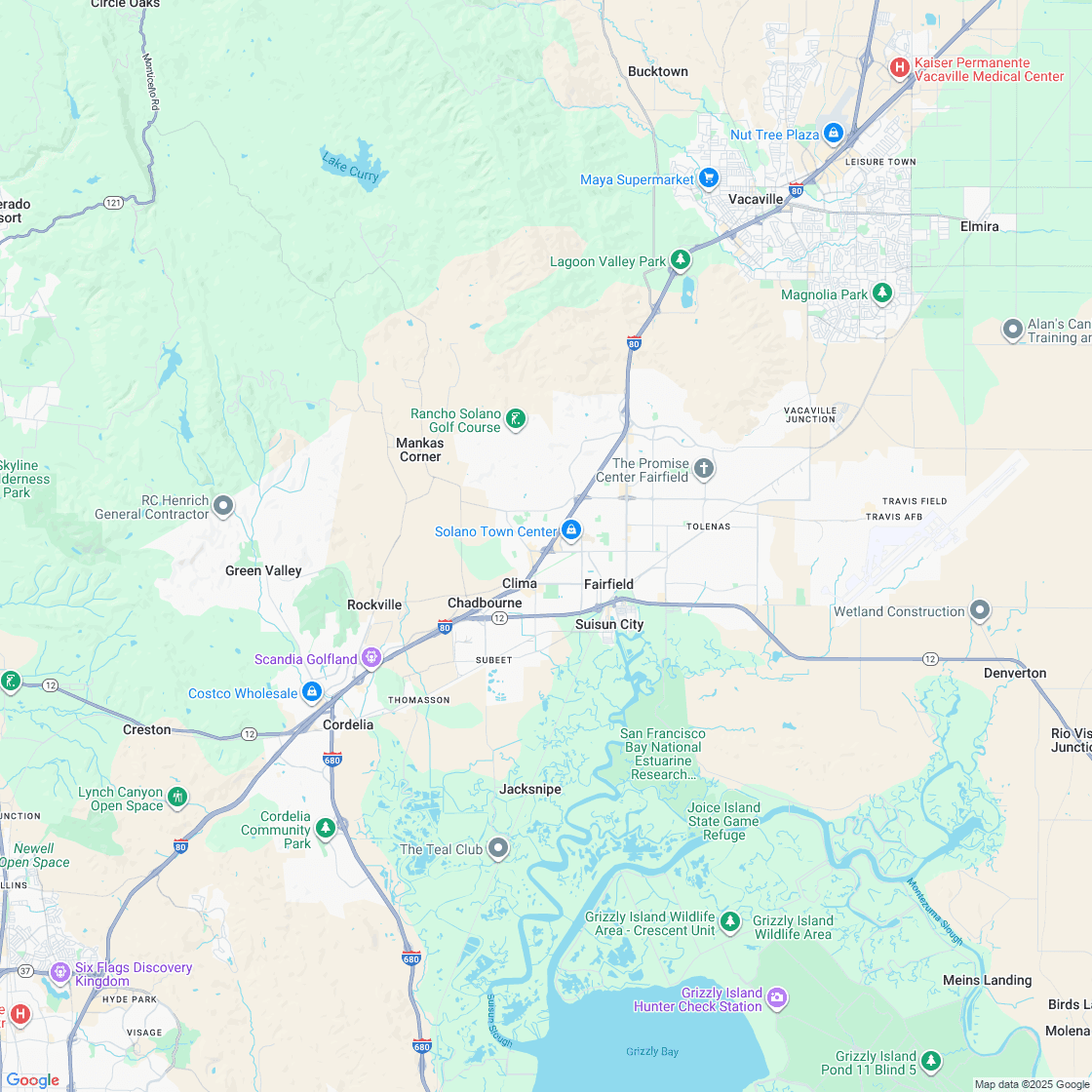 Google map showing store location