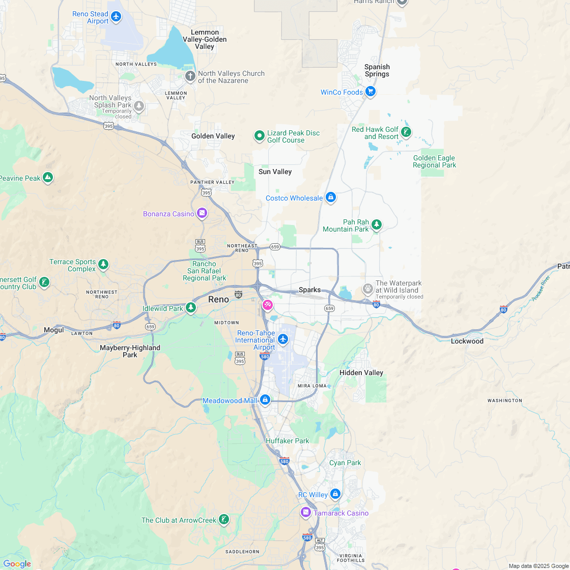 Google map showing store location