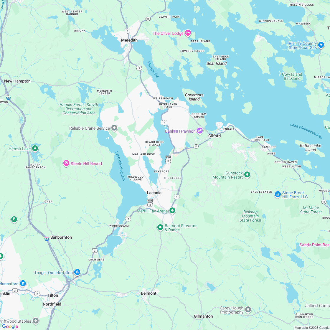 Google map showing store location