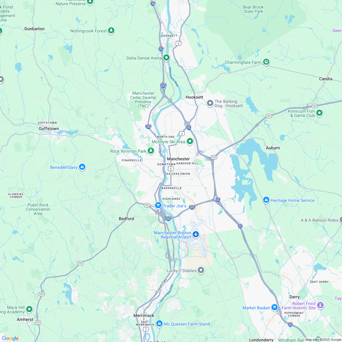 Google map showing store location