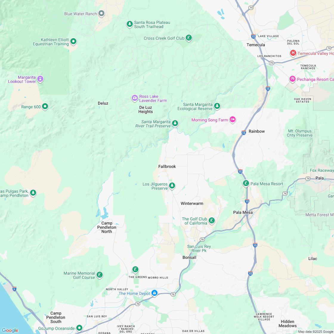 Google map showing store location