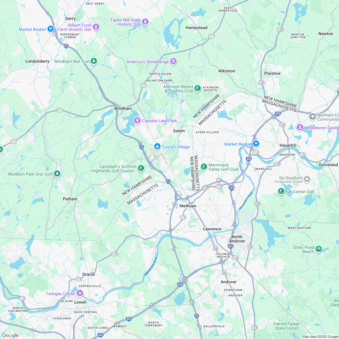 Google map showing store location