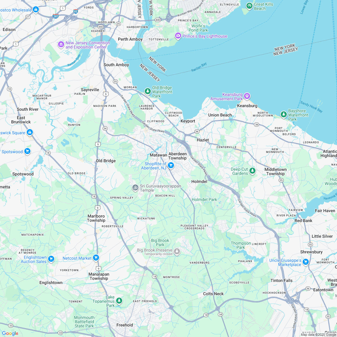 Google map showing store location