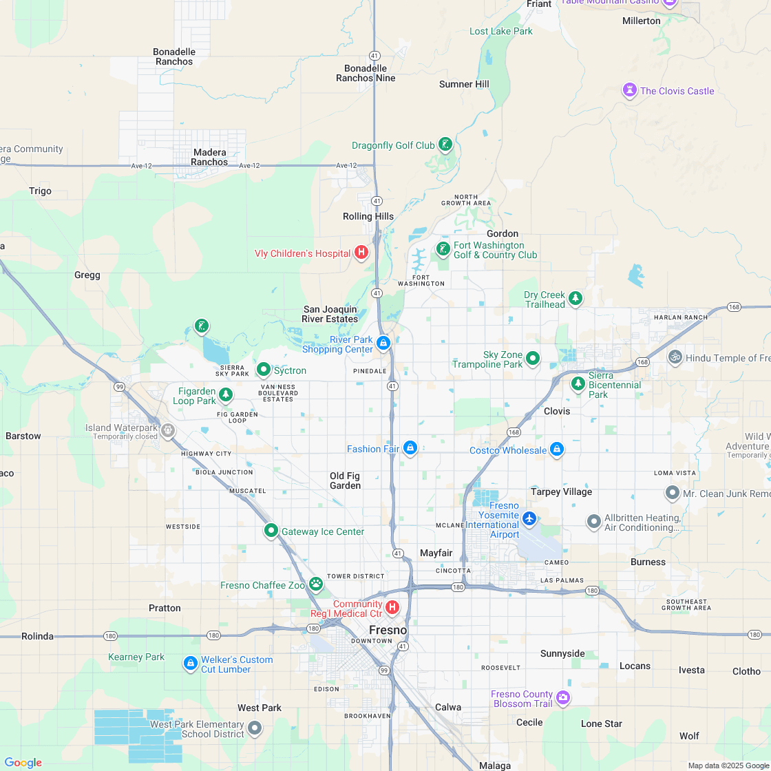 Google map showing store location