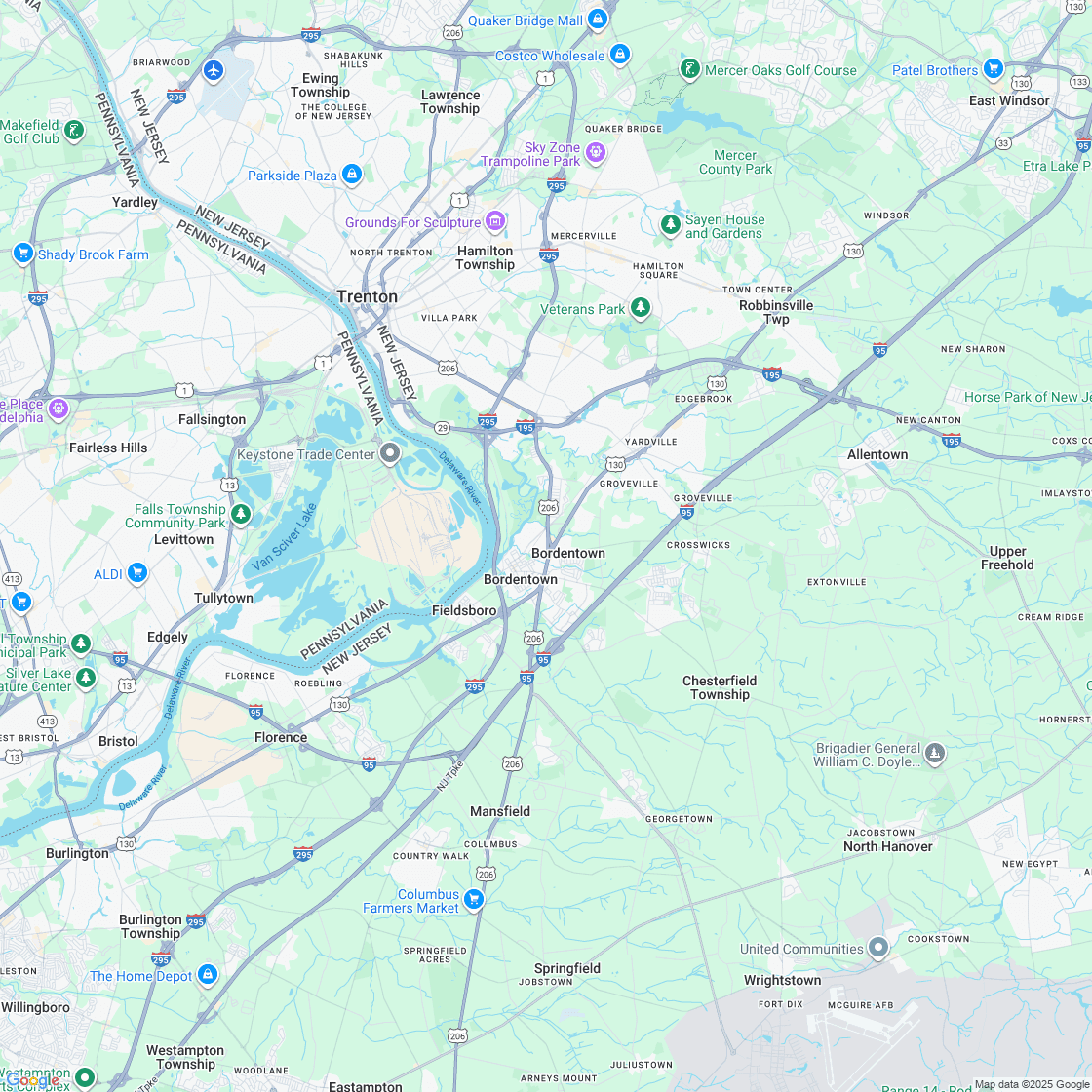 Google map showing store location