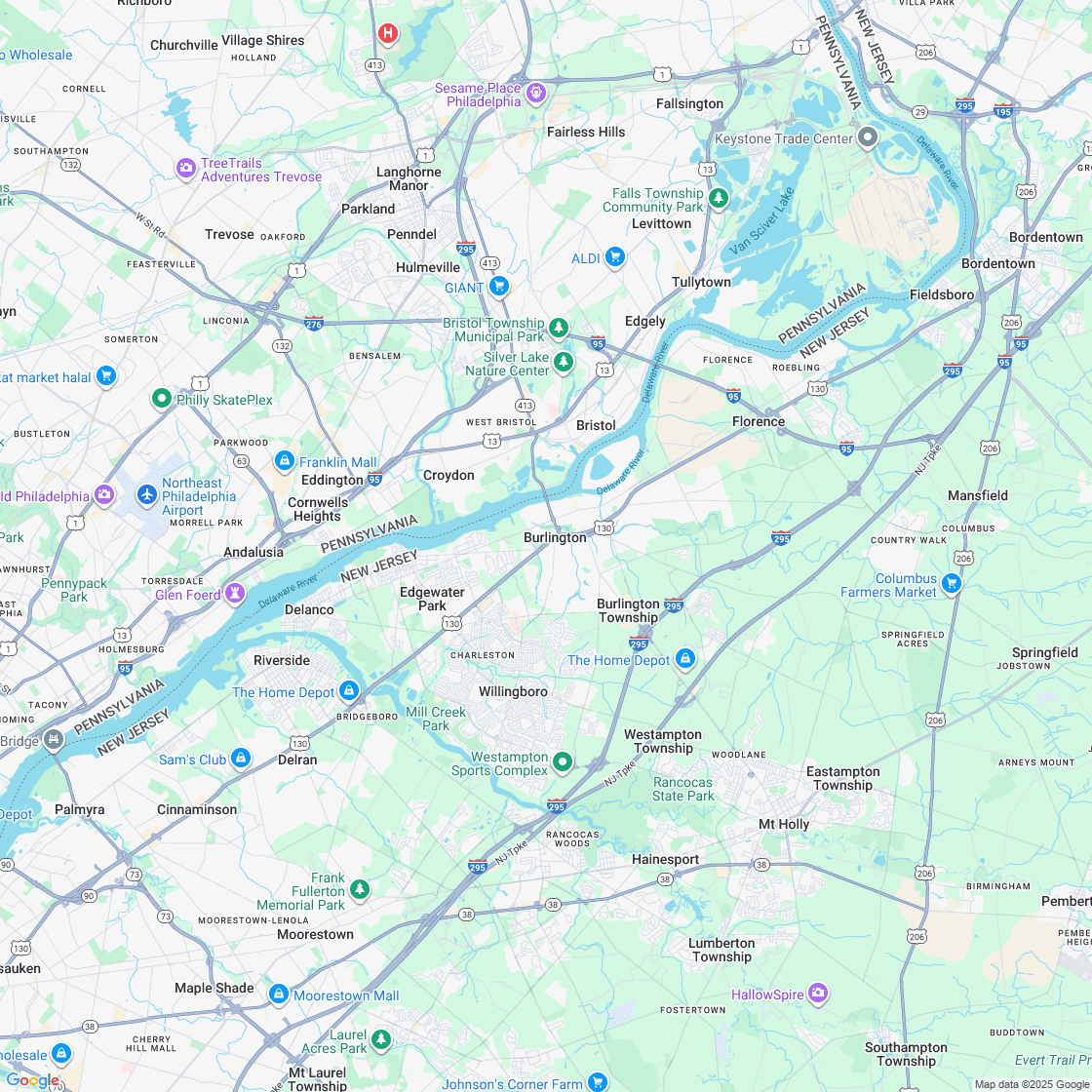 Google map showing store location