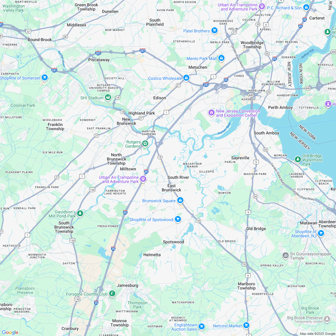 Google map showing store location