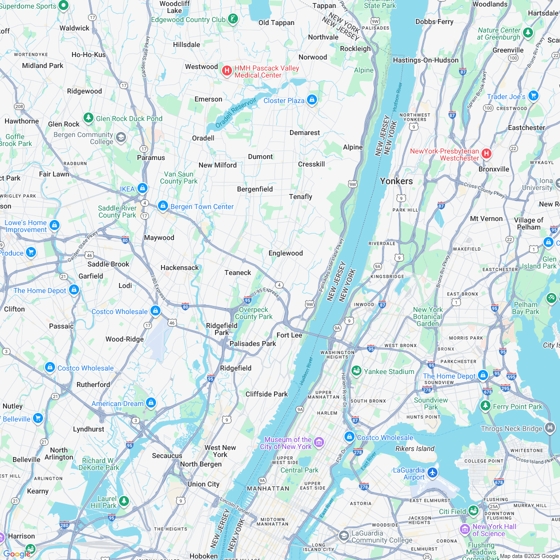 Google map showing store location