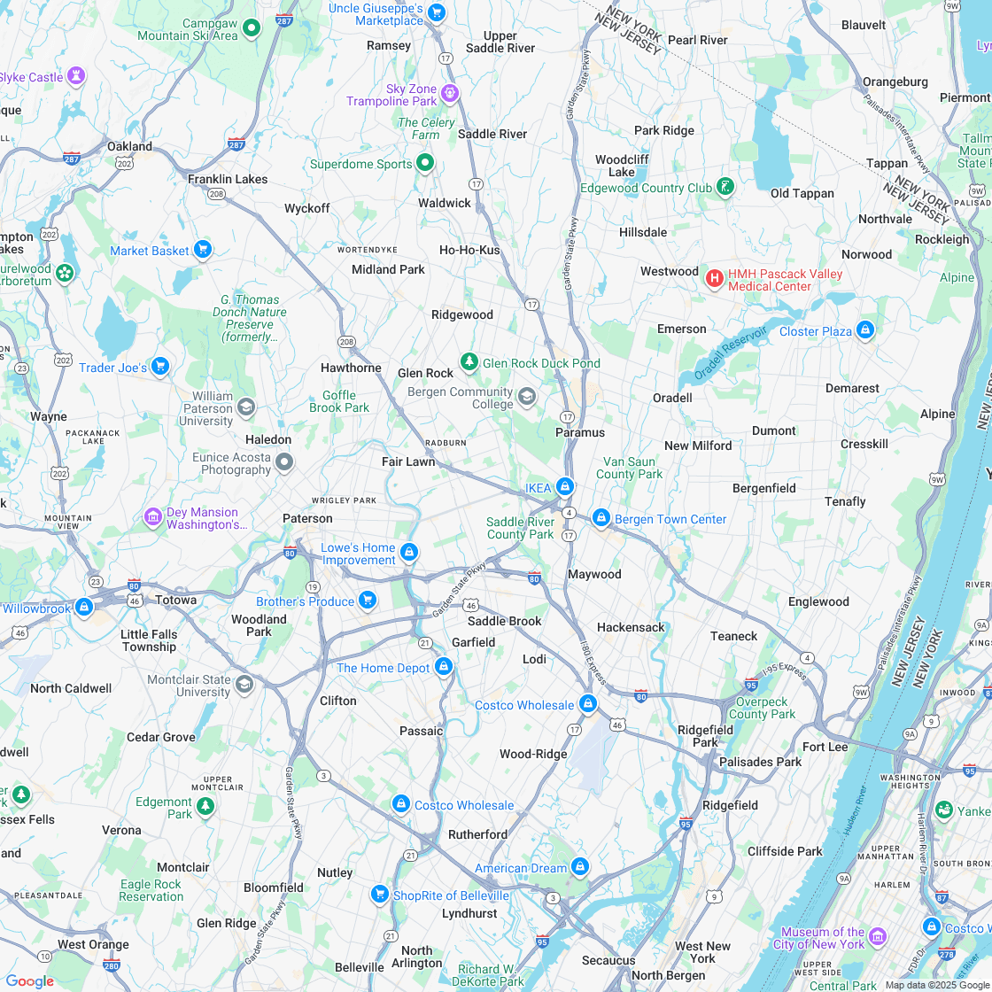 Google map showing store location