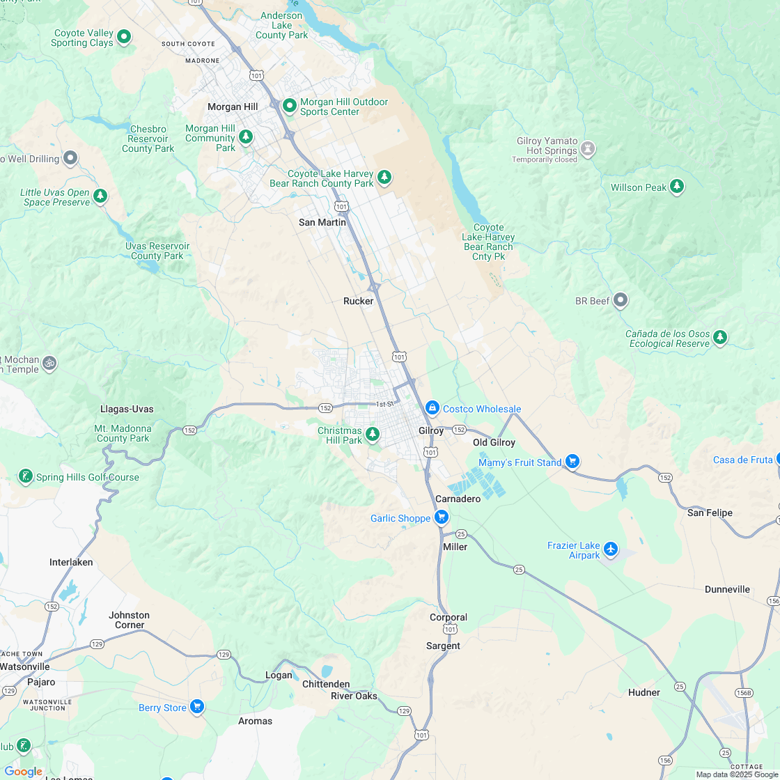 Google map showing store location