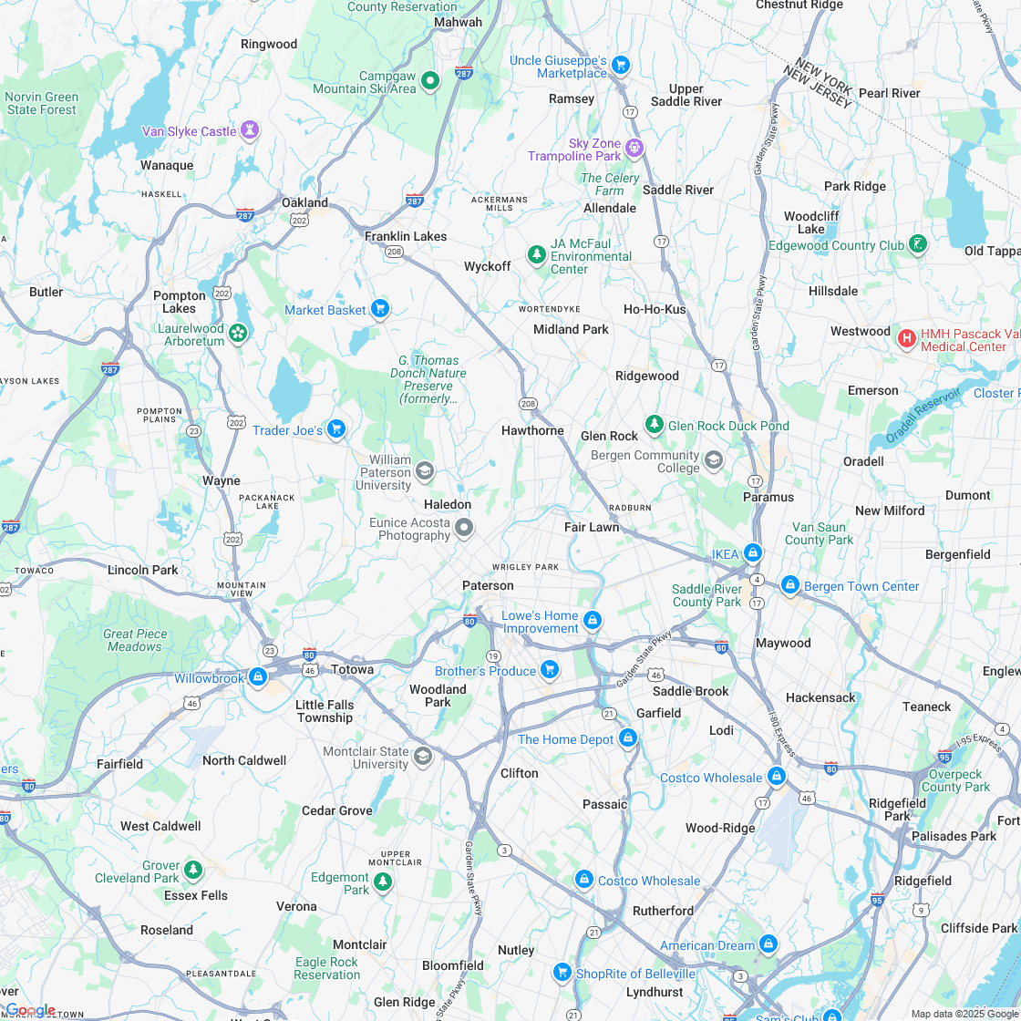 Google map showing store location