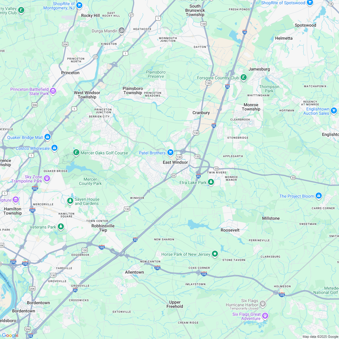 Google map showing store location