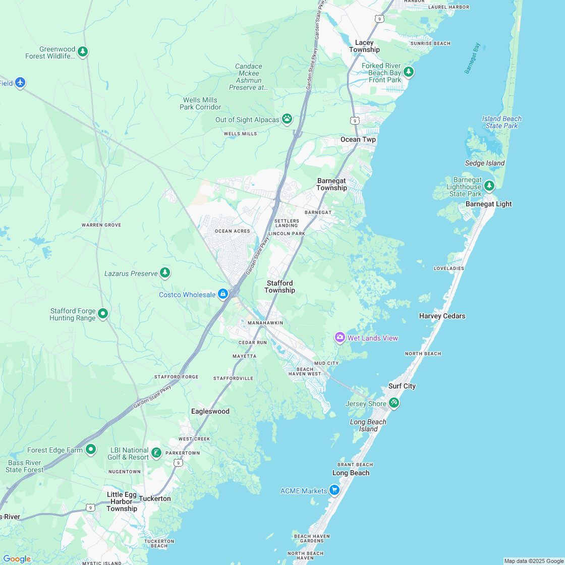 Google map showing store location