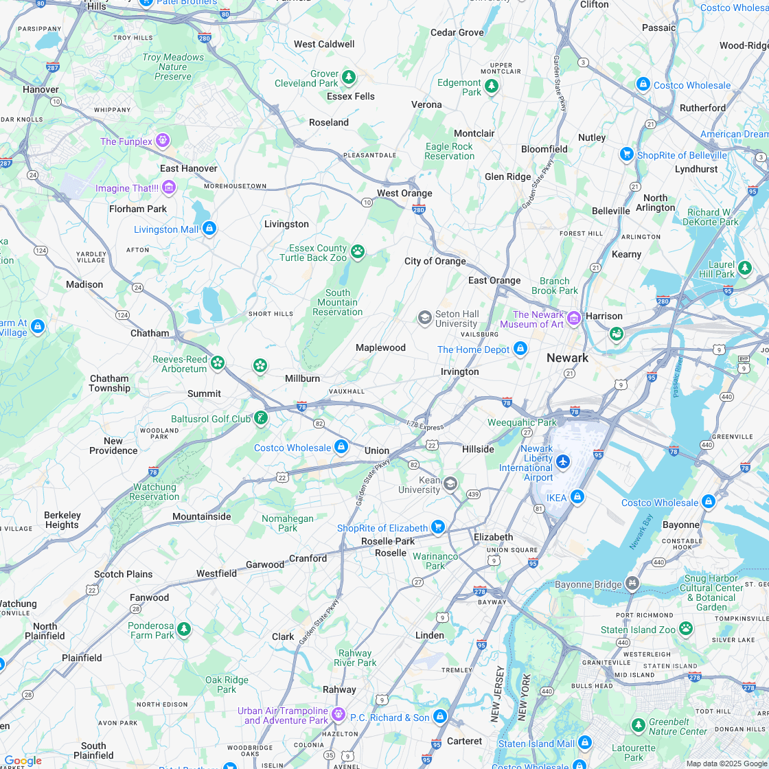 Google map showing store location