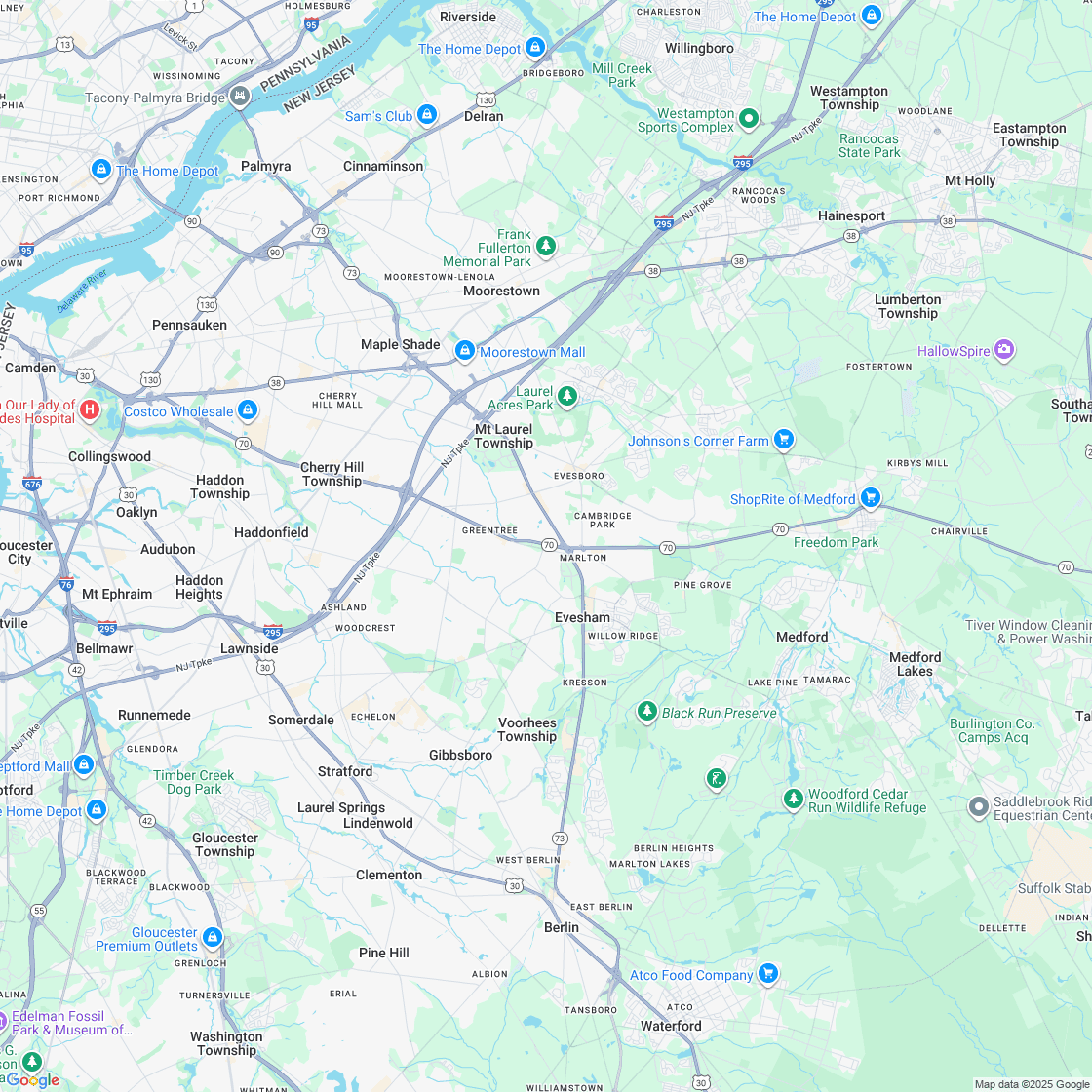 Google map showing store location