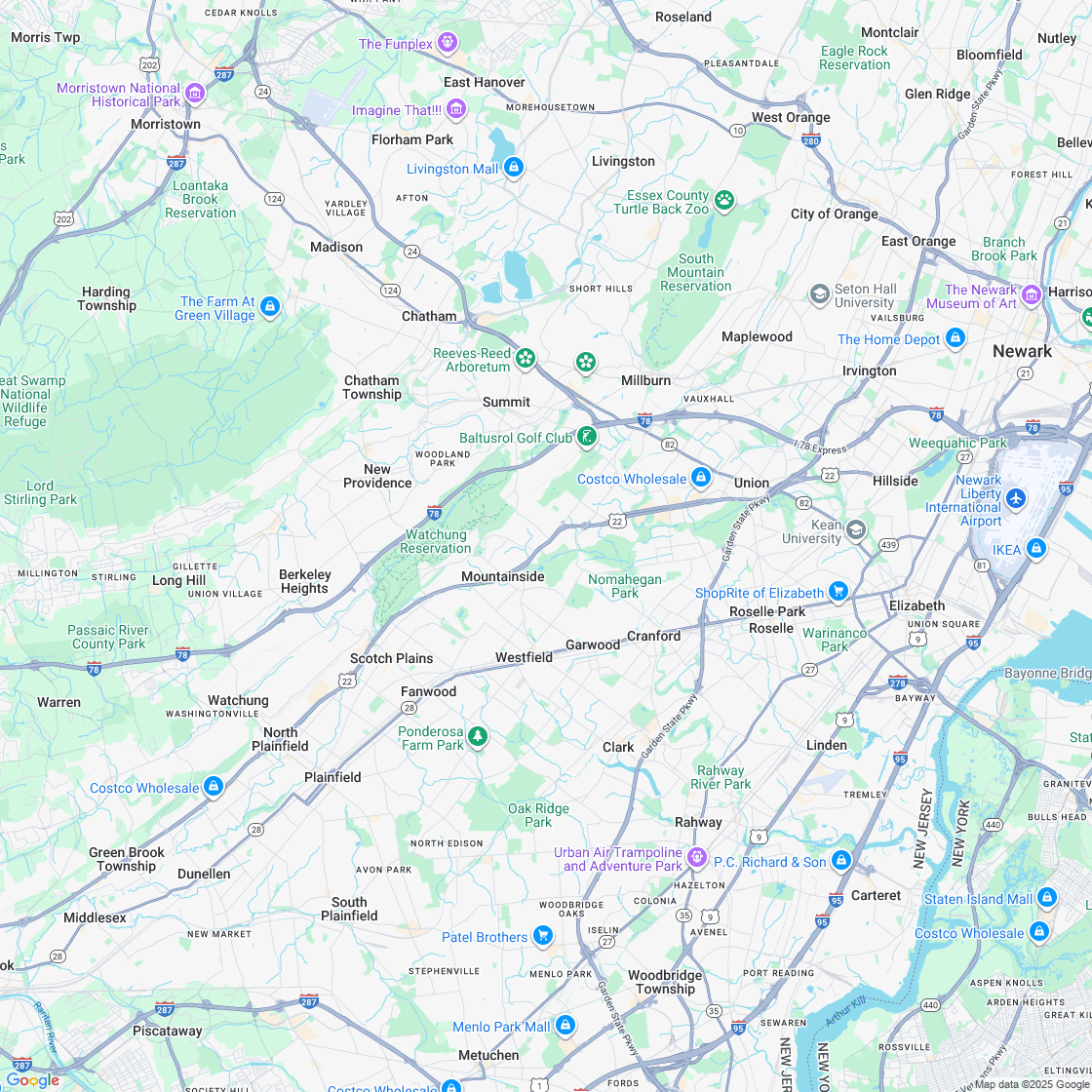 Google map showing store location