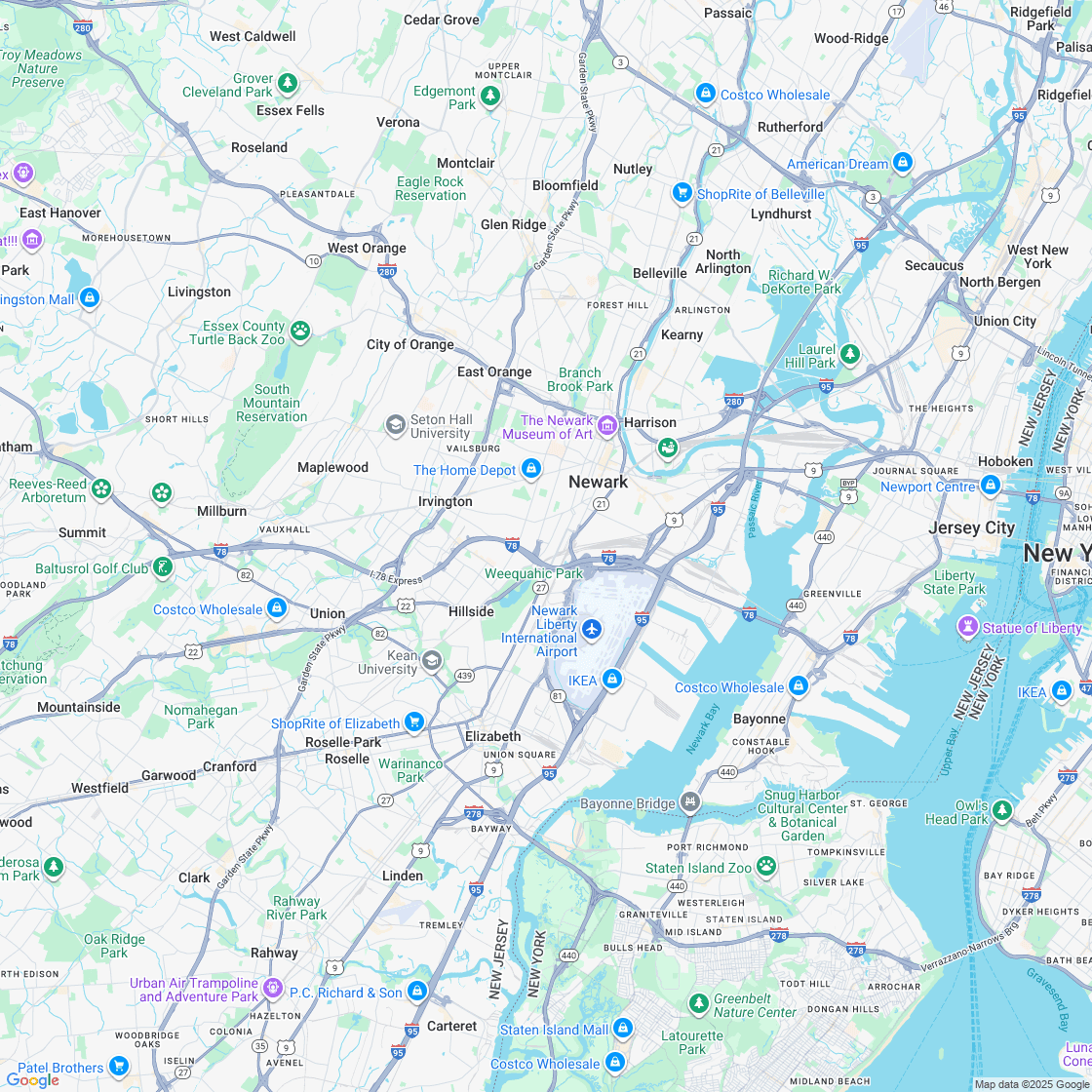 Google map showing store location