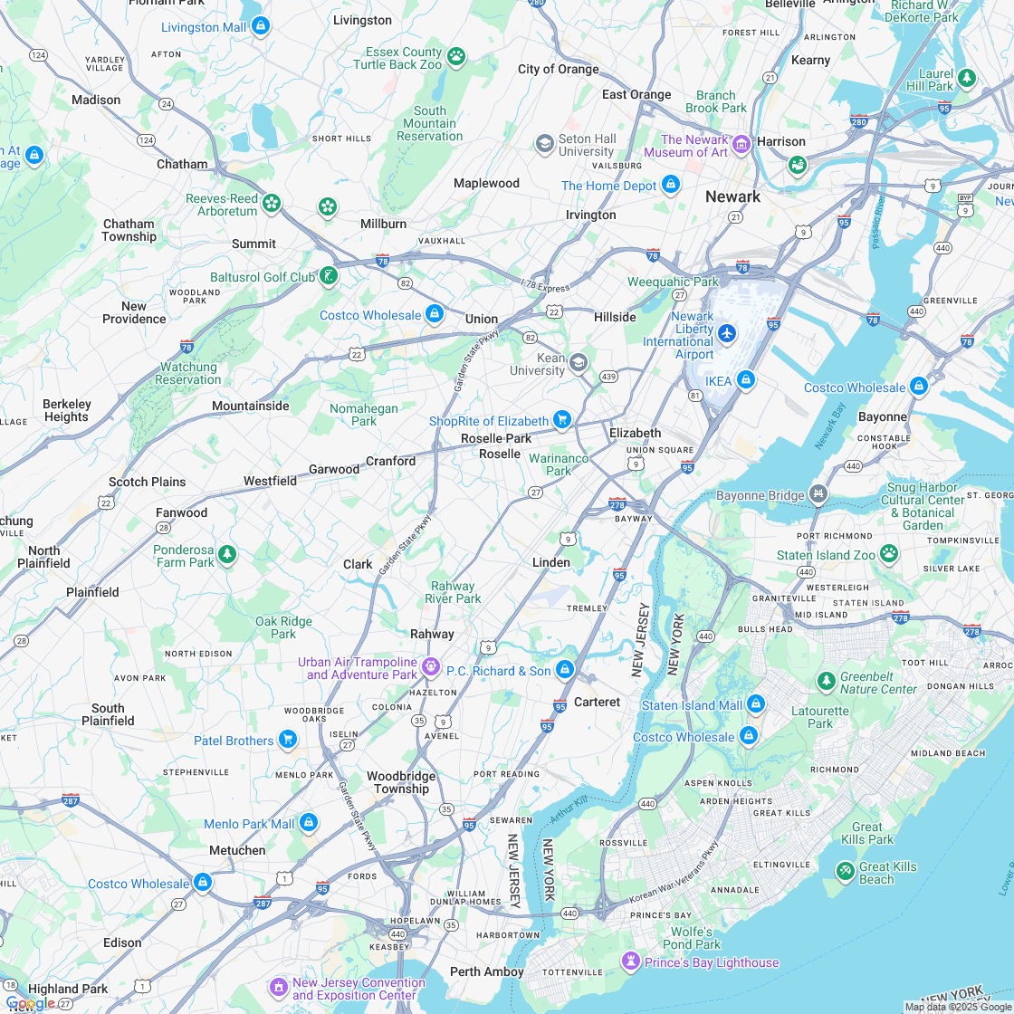Google map showing store location
