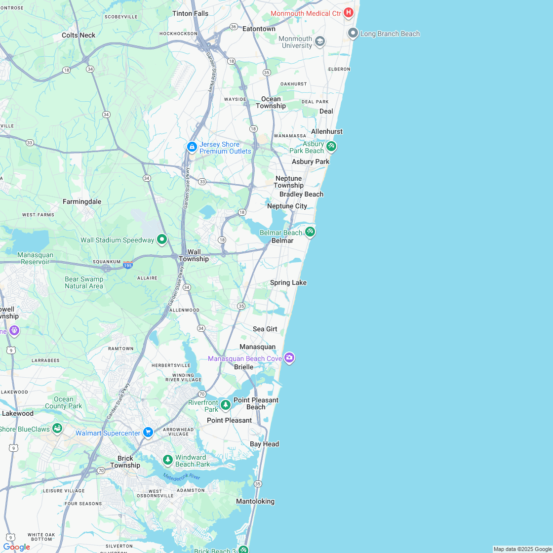Google map showing store location