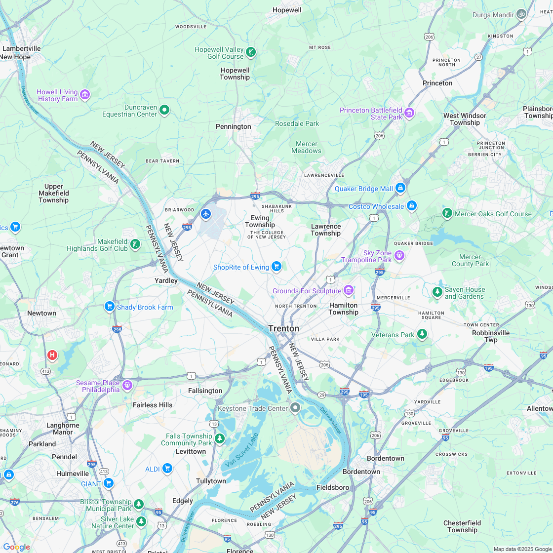 Google map showing store location