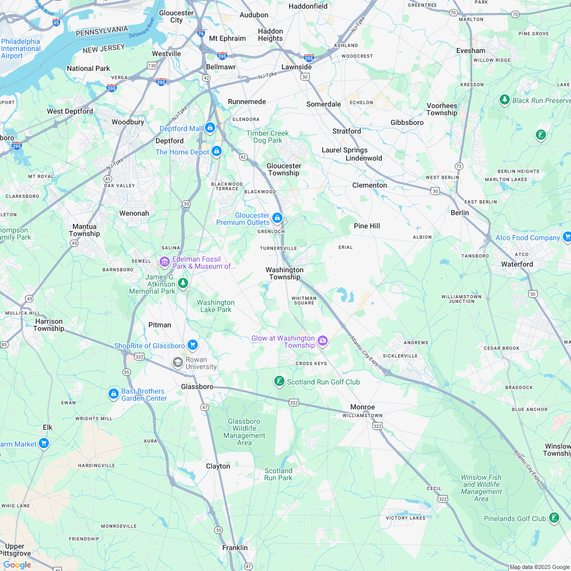 Google map showing store location